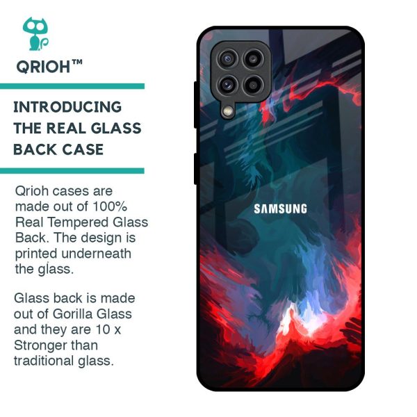 Brush Art Glass Case For Samsung Galaxy M32 Discount