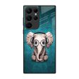 Adorable Baby Elephant Glass Case For Samsung Galaxy S22 Ultra 5G Online now