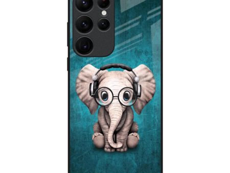 Adorable Baby Elephant Glass Case For Samsung Galaxy S22 Ultra 5G Online now