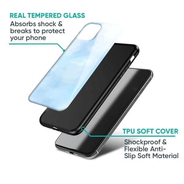 Bright Sky Glass Case for Vivo V23e 5G Fashion