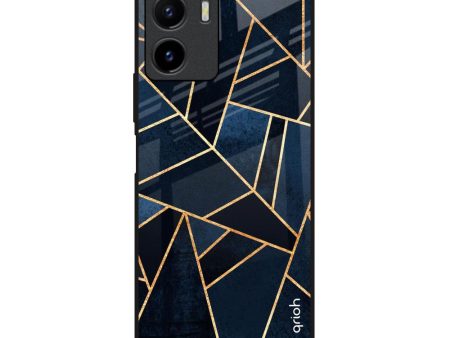 Abstract Tiles Glass Case for Vivo Y15s For Cheap