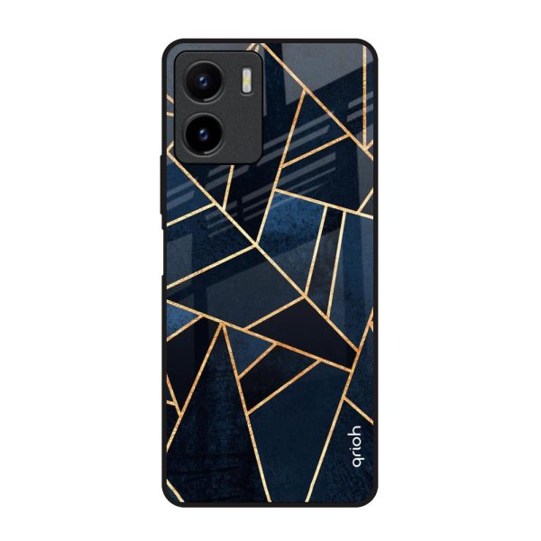 Abstract Tiles Glass Case for Vivo Y15s For Cheap