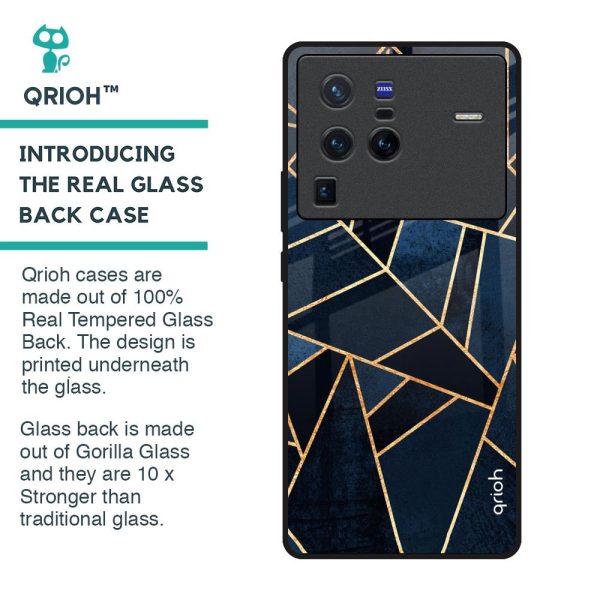 Abstract Tiles Glass Case for Vivo X80 Pro 5G Sale