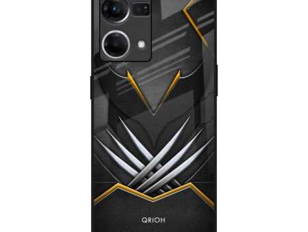 Black Warrior Glass Case for OPPO F21 Pro Sale