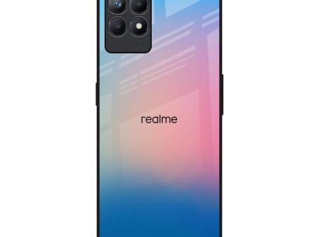 Blue & Pink Ombre Glass case for Realme Narzo 50 Cheap