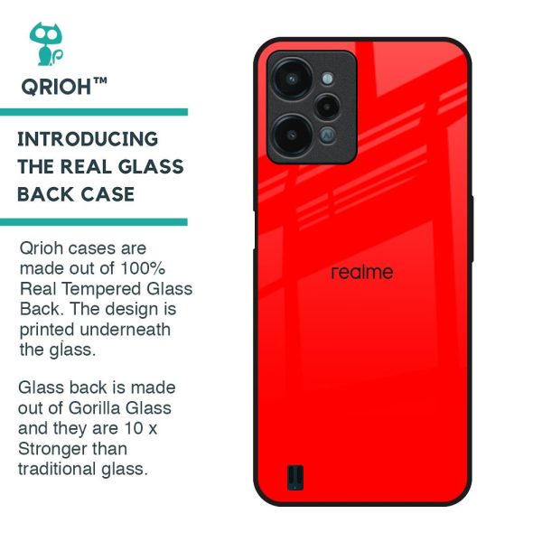 Blood Red Glass Case for Realme C31 on Sale