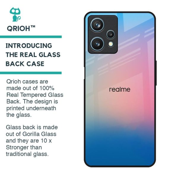 Blue & Pink Ombre Glass case for Realme 9 Pro 5G Hot on Sale