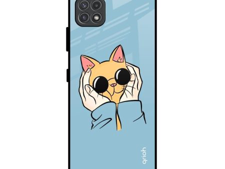 Adorable Cute Kitty Glass Case For Samsung Galaxy F42 5G Fashion