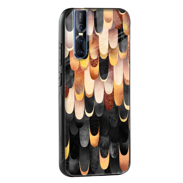 Bronze Abstract Glass Case for Vivo Y15s Hot on Sale