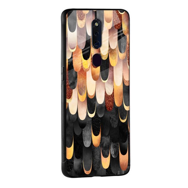 Bronze Abstract Glass Case for OPPO F21 Pro Sale