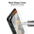 Camouflage Orange Glass Case For Samsung Galaxy F42 5G Fashion