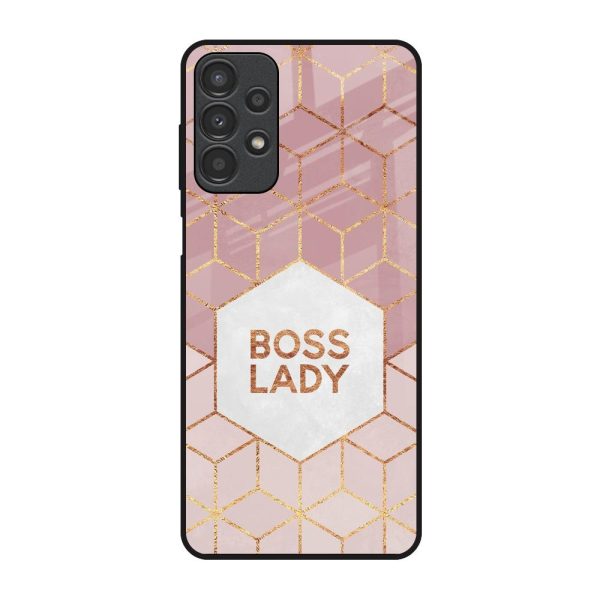 Boss Lady Glass Case for Samsung Galaxy A13 Fashion