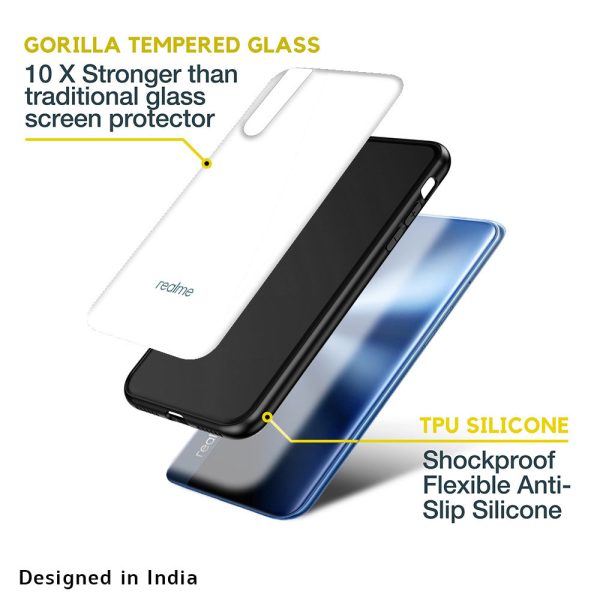 Arctic White Glass Case for Realme C31 Online