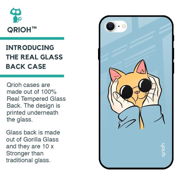 Adorable Cute Kitty Glass Case For iPhone SE 2022 Supply