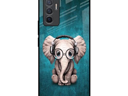 Adorable Baby Elephant Glass Case For Vivo V23e 5G For Discount