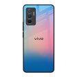 Blue & Pink Ombre Glass case for Vivo V23e 5G Fashion