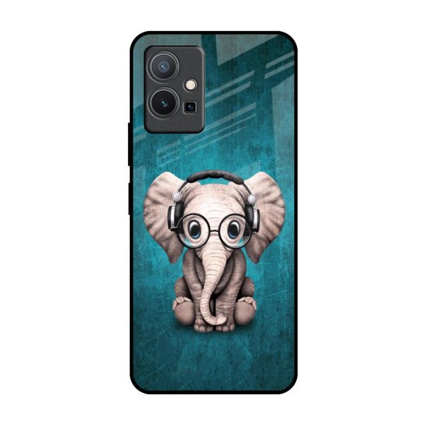 Adorable Baby Elephant Glass Case For Vivo Y75 5G Discount