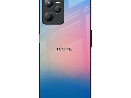 Blue & Pink Ombre Glass case for Realme C35 Online Sale