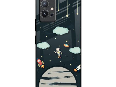 Astronaut Dream Glass Case For Vivo Y75 5G Fashion