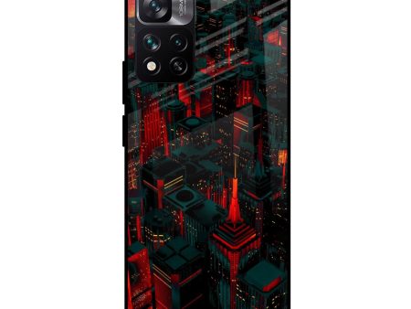 City Light Glass Case For Mi 11i HyperCharge Fashion