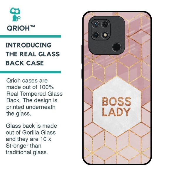 Boss Lady Glass Case for Redmi 10 For Cheap