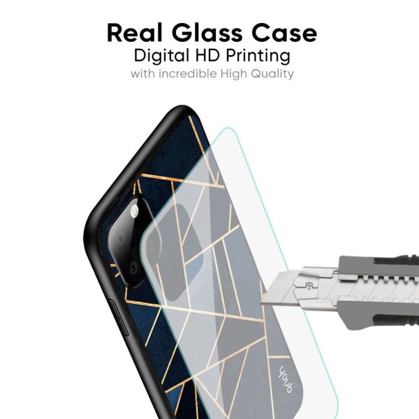 Abstract Tiles Glass Case for Vivo Y15s For Cheap