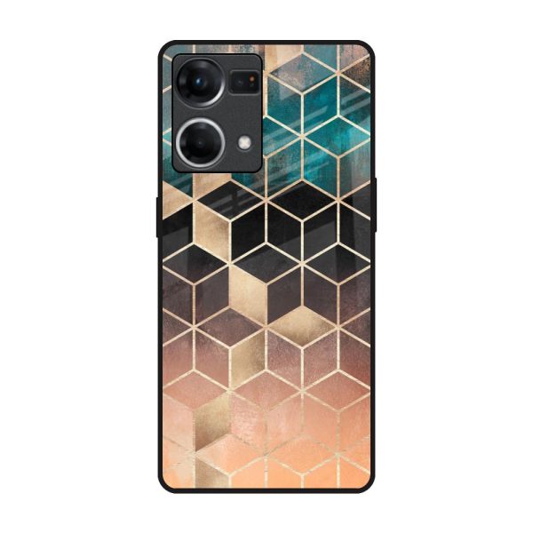 Bronze Texture Glass Case for OPPO F21 Pro Online now