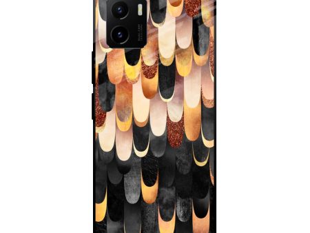 Bronze Abstract Glass Case for Vivo Y15s Hot on Sale