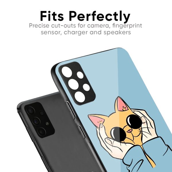 Adorable Cute Kitty Glass Case For Realme C25 Fashion