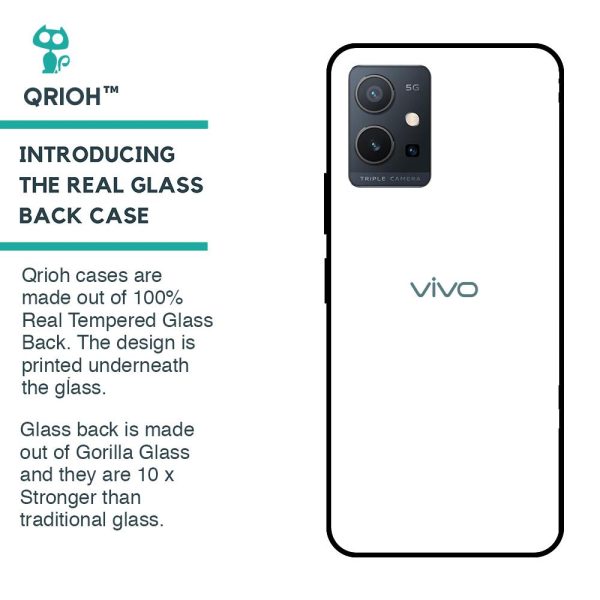 Arctic White Glass Case for Vivo Y75 5G For Discount