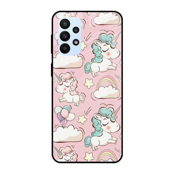 Balloon Unicorn Glass case for Samsung Galaxy A23 Online