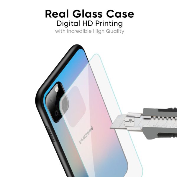 Blue & Pink Ombre Glass case for Samsung Galaxy A13 Hot on Sale