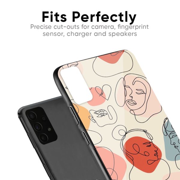 Abstract Faces Glass Case for Samsung Galaxy S10 Cheap