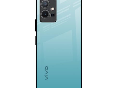 Arctic Blue Glass Case For Vivo Y75 5G Fashion