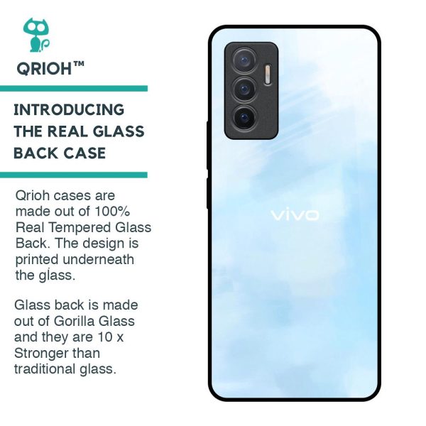 Bright Sky Glass Case for Vivo V23e 5G Fashion