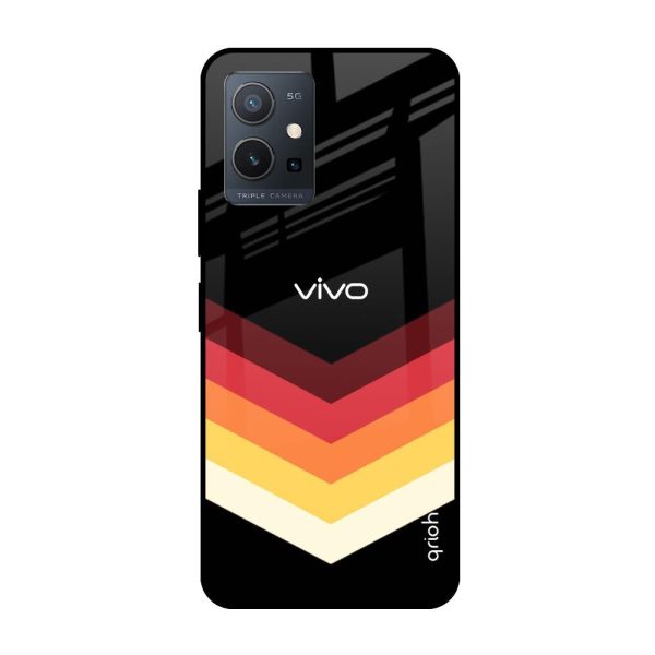 Abstract Arrow Pattern Glass Case For Vivo Y75 5G Cheap