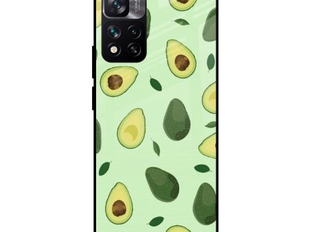 Avocado Green Glass Case For Mi 11i HyperCharge For Cheap