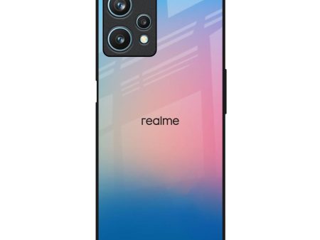 Blue & Pink Ombre Glass case for Realme 9 Pro 5G Hot on Sale