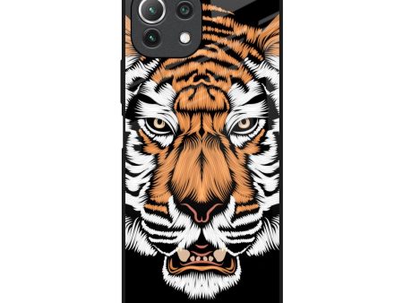 Angry Tiger Glass Case For Mi 11 Lite NE 5G Online Hot Sale