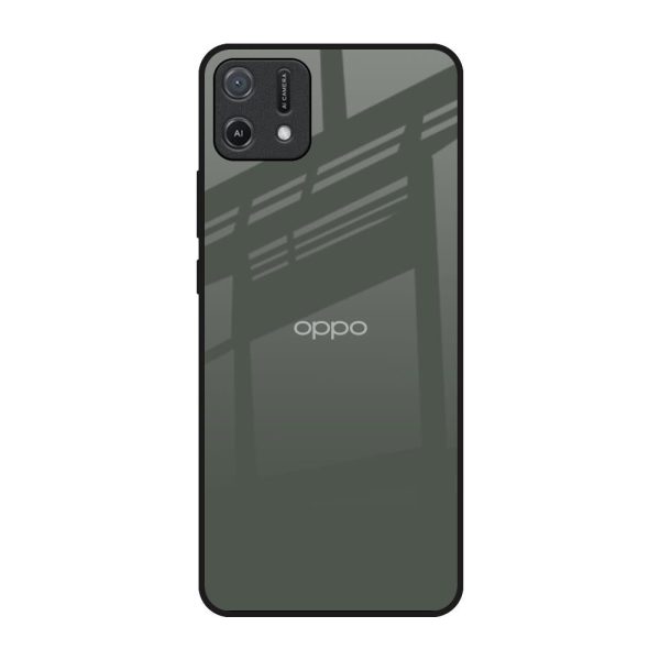 Charcoal Glass Case for Oppo A16K Fashion