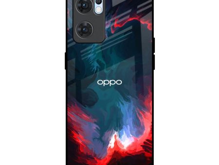 Brush Art Glass Case For Oppo Reno7 5G Online Hot Sale