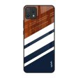 Bold Stripes Glass Case for Oppo A16K Supply