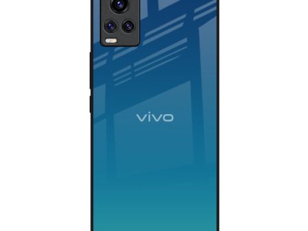 Celestial Blue Glass Case For Vivo Y73 Online