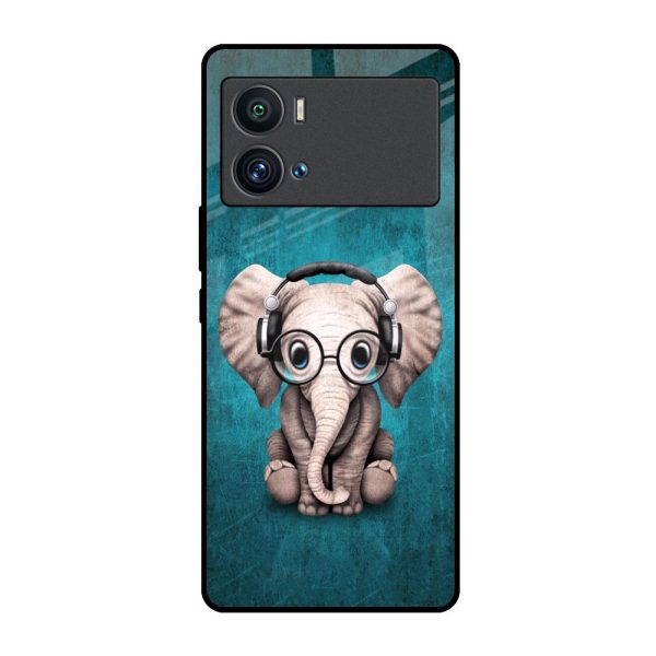 Adorable Baby Elephant Glass Case For iQOO 9 Pro For Cheap