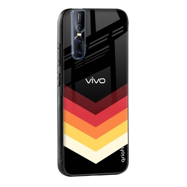 Abstract Arrow Pattern Glass Case For Vivo Y15s For Sale