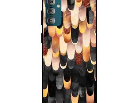 Bronze Abstract Glass Case for Samsung Galaxy F23 5G Supply