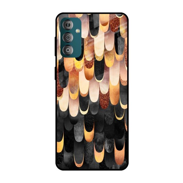 Bronze Abstract Glass Case for Samsung Galaxy F23 5G Supply