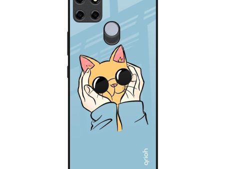 Adorable Cute Kitty Glass Case For Realme C25 Fashion