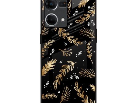 Autumn Leaves Glass Case for OPPO F21 Pro Online Sale