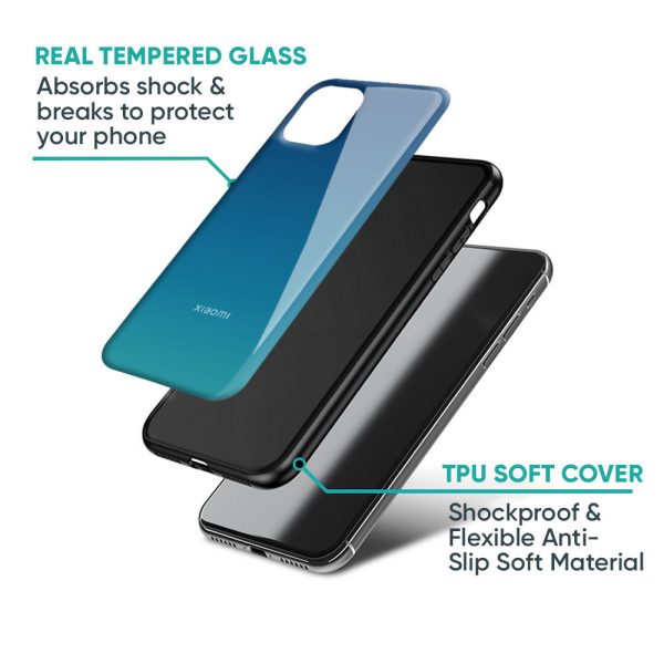 Celestial Blue Glass Case For Mi 11i HyperCharge Supply